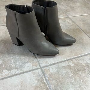 Grey ankle boots
